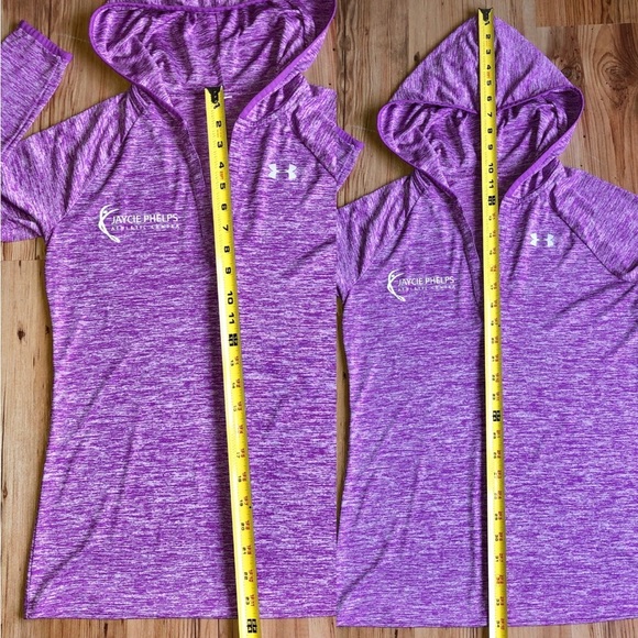 UNDER ARMOUR Hoodie Pullover Shirt Long Sleeve Purple Small Women’s - Picture 8 of 16